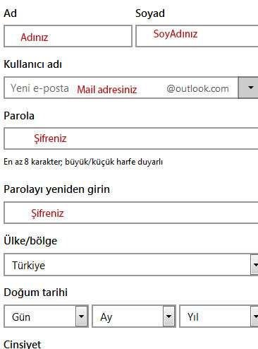 Hotmail Mail Adresi Alma