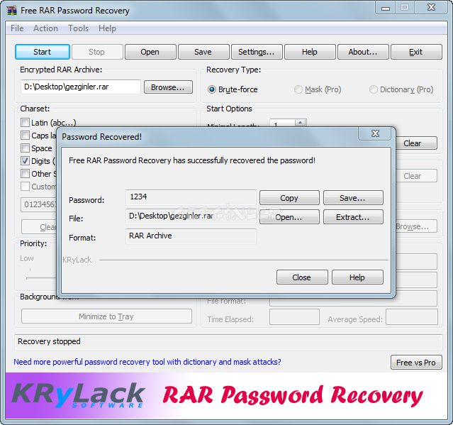 B Free Rar Password Recover 1375191534 9