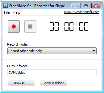 Free Video Call Recorder For Skype: Launch The Program