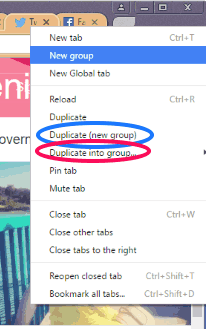 tab context menu