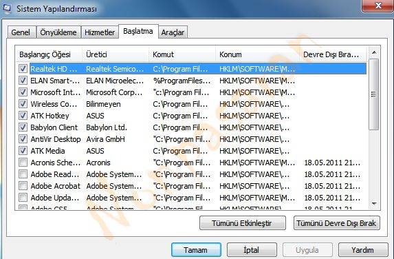 windows-7-acilista-otomatik-calisan-programlar-nasil-kapatilir