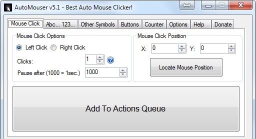 Mouse Click Tab 1