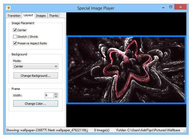 Special Image Player_Layout