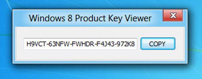 Windows 8 Ürün Anahtarı Görüntüleme Bulma Lisans Key Öğrenme Programı Ücretsiz İndir