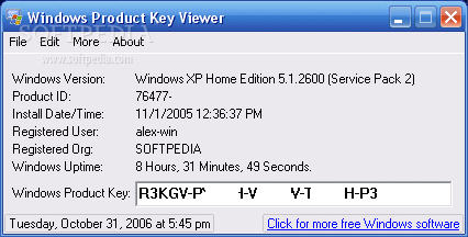 Windows Product Key Viewer 1 2