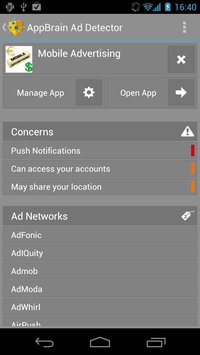 AppBrain Ad Detector apk screenshot