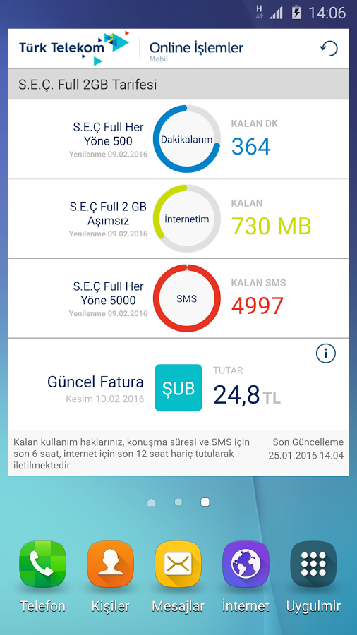 Türk Telekom Online İşlemler Mobil 5