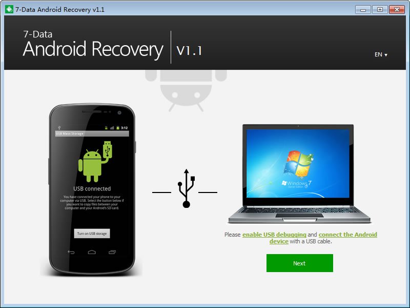 7Data Android Recovery Connect 1