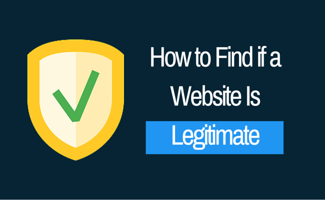 Find If A Website Is Legitimate