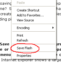 saving flash