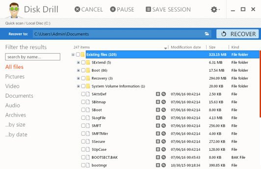 Disk Drill For Windows – Quick, Deep Scan And Partition Search