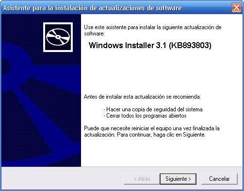 Microsoft Windows Installer 1 1