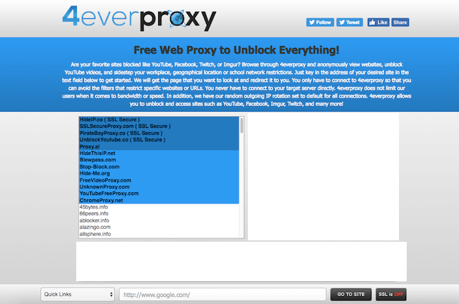 4everproxy website
