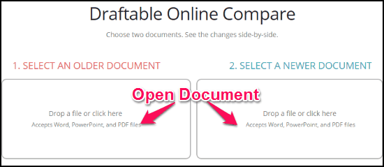 İki farklı Pdf dosyasını yan yana açmak (görüntülemek) için online web site