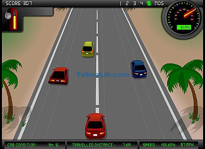 Screenshot of the free online car game Crazy Rider