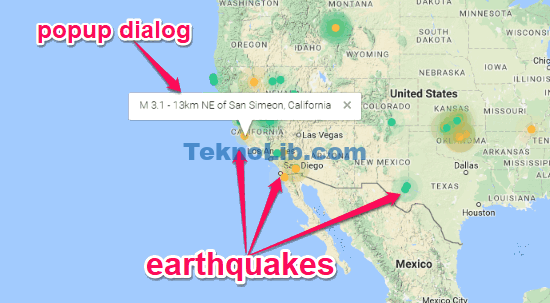 Dünyadaki Son Depremleri ve Şiddeti Haritada Gösteren Web Site