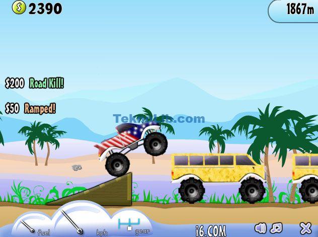 Screenshot of the free online game Truck Toss