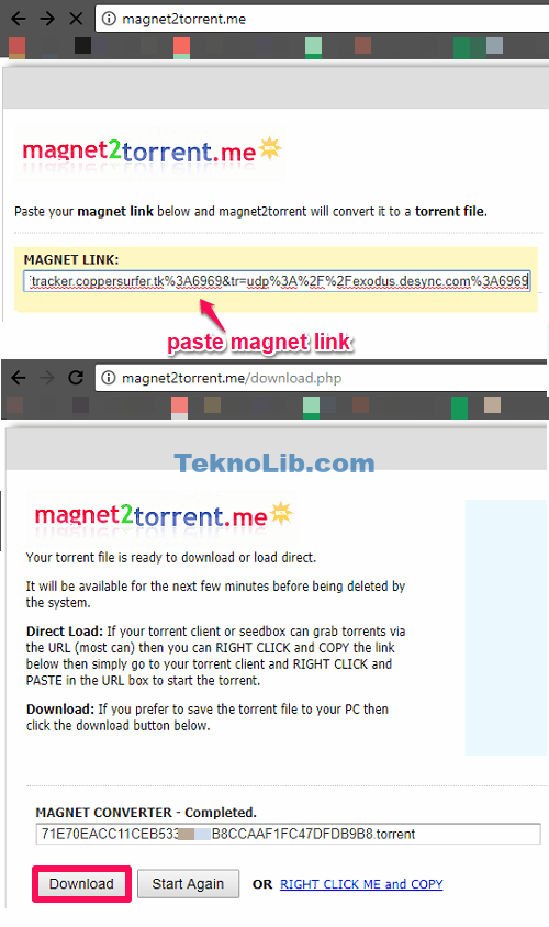 Magnet Linki Torrent Dosyasına Dönüştürme Sitesi