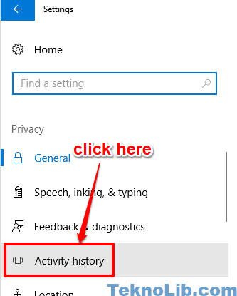 click-activity-history