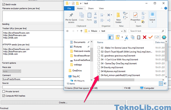 torrent files created in batch