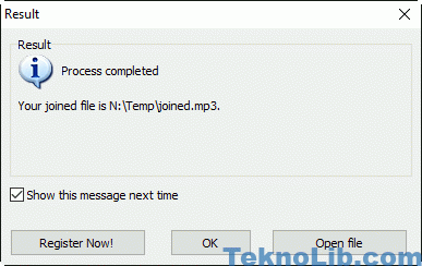 Mp3 Files Have Been Merged