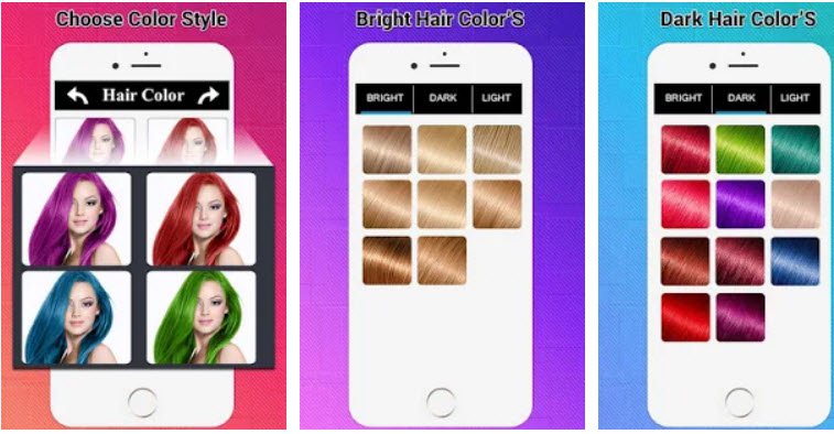 Android Saç Rengi Değiştirme Uygulamaları 2
