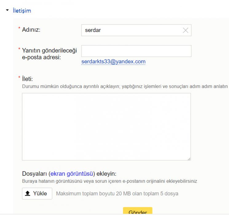Yandex Hesabıma Mail Gelmiyor 