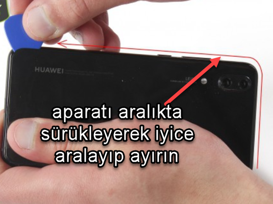 Huawei P20 ekranı değiştirmek resimli anlatım