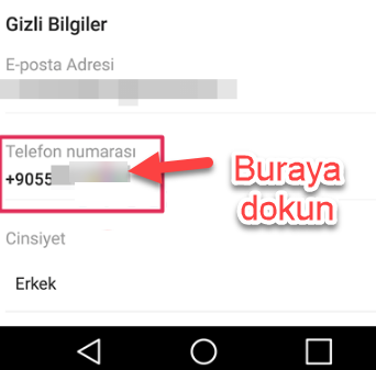 instagramda telefon numarası nasıl değiştirilir