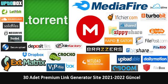 30 Adet Premium Link Generator Site 2021 2022 Guncel 1