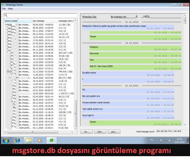 Msgstore.db Dosyasini Goruntuleme Programi2 3