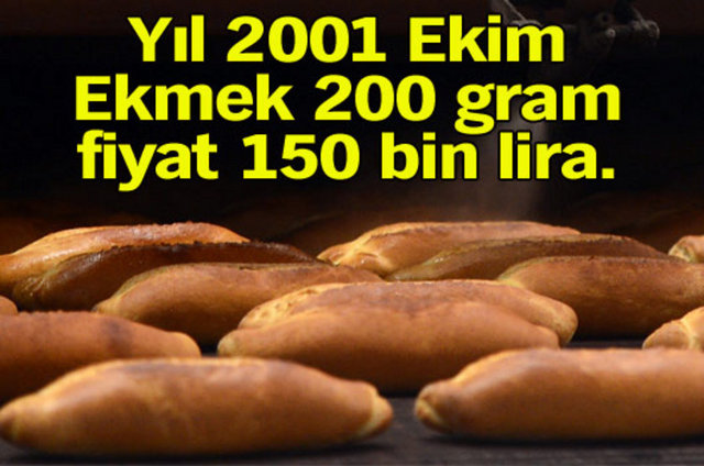 2001 Ekmek Fiyatı (Bir Ekmek Kaç Para Ve 1Kg Ekmek Ne Kadar?)