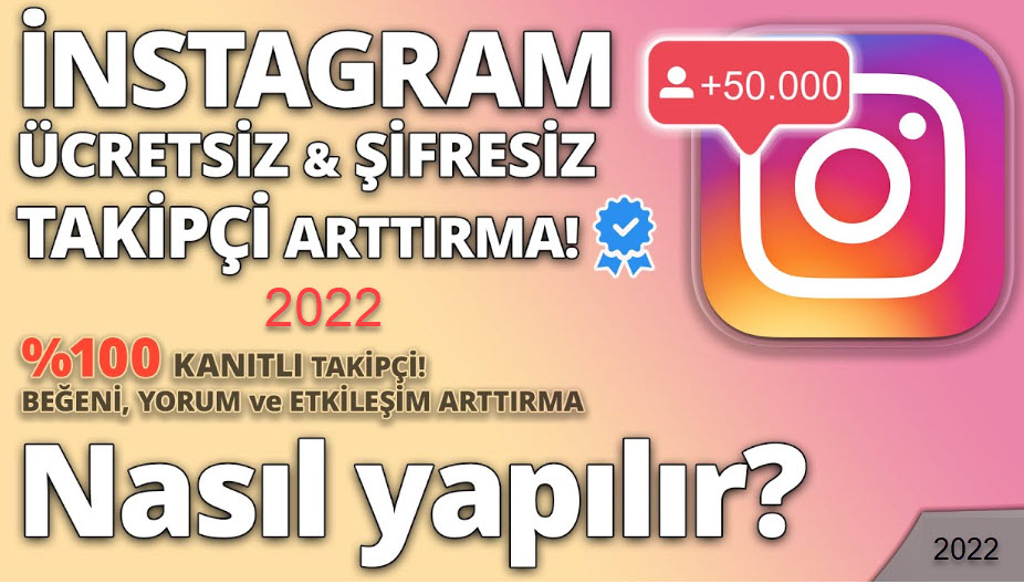 Instagram takipçi hilesi şifresiz ücretsiz (2022)