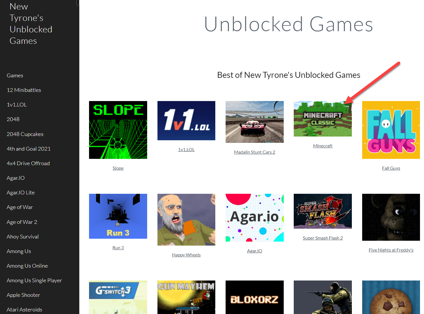 Tyrone Unblocked Games PUBG Minecraft İndirmeden Oyna Ücretsiz 2022