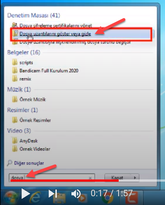 Dosya Uzantisi Nasil Acilir Windows7 Windows 8 3