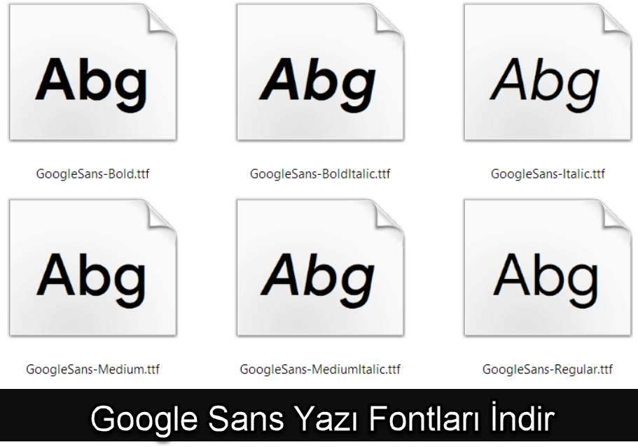 Google Sans Yazi Fontlari Indir 5