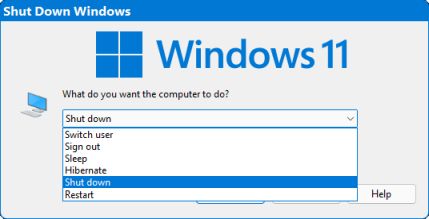 Bilgisayar Kapatma Programı Windows 11/10/8/7 İçin
