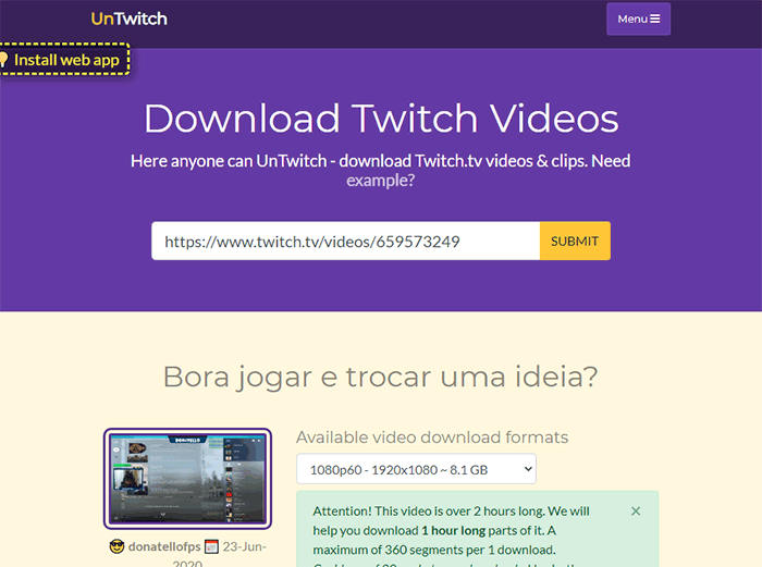 Twitch Video İndirme Siteleri (Programsız) ve Programlı (2022)