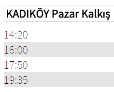 Ki̇razlitepe - Acibadem - Kadiköy Otobüs Saatleri̇ 2016 İett
